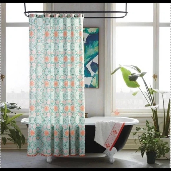 Opalhouse Bath Opalhouse Boho Medallion Pom Pom Fringe Shower